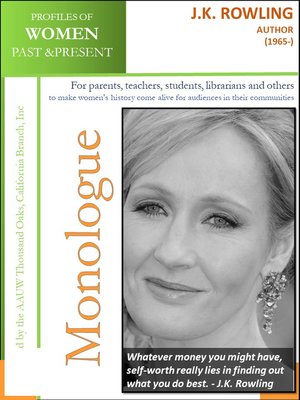 cover image of Profiles of Women Past & Present – J.K. Rowling, author (1965-)